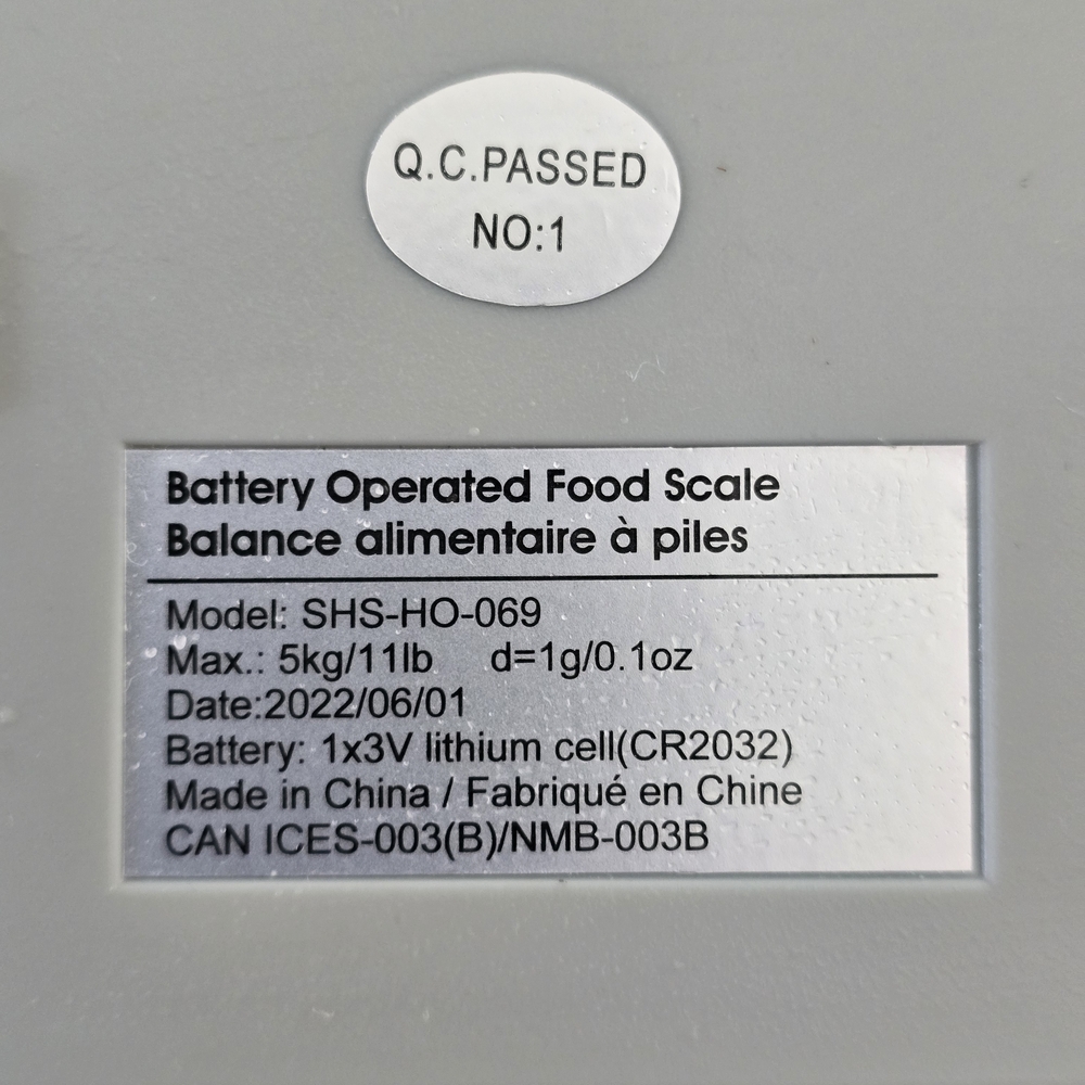 Digital Kitchen Scale - Cream - Picture 4 of 6